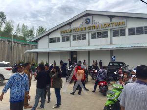 Diskop-UKMP Bontang Wacanakan Review Ulang Pipa Pembuangan di Pasar Citra Mas Loktuan