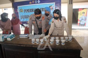 Belasan Polisi di Satuan Polres Bontang Dites Urine Mendadak