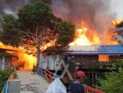Dua Desa di Kutim Terbakar, Ratusan Rumah Hangus