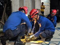 Buaya Berukuran Hampir Tiga Meter Masuk Pemukiman Warga Bontang Kuala