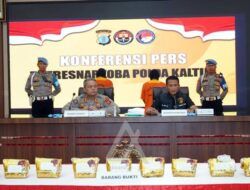 Polda Kaltim Berhasil Gagalkan Peredaran 9,8 Kilogram Sabu