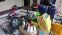 Barang bukti pencurian di Kubar