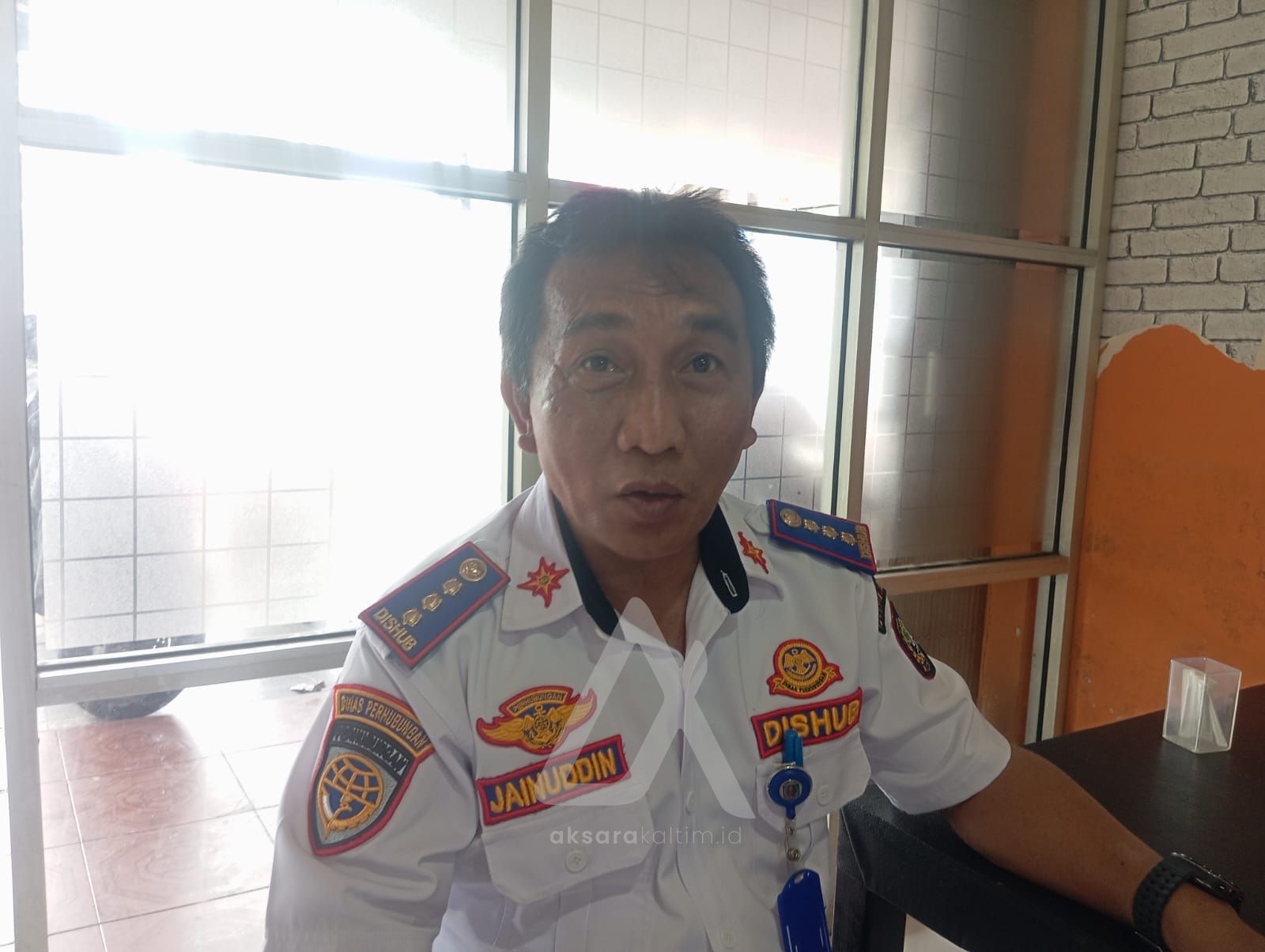 Sekertaris Dishub Bontang, Jainuddin. (AksaraKaltim).