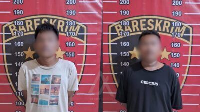 Dua pelaku yan telah diamankan. (Istimewa).