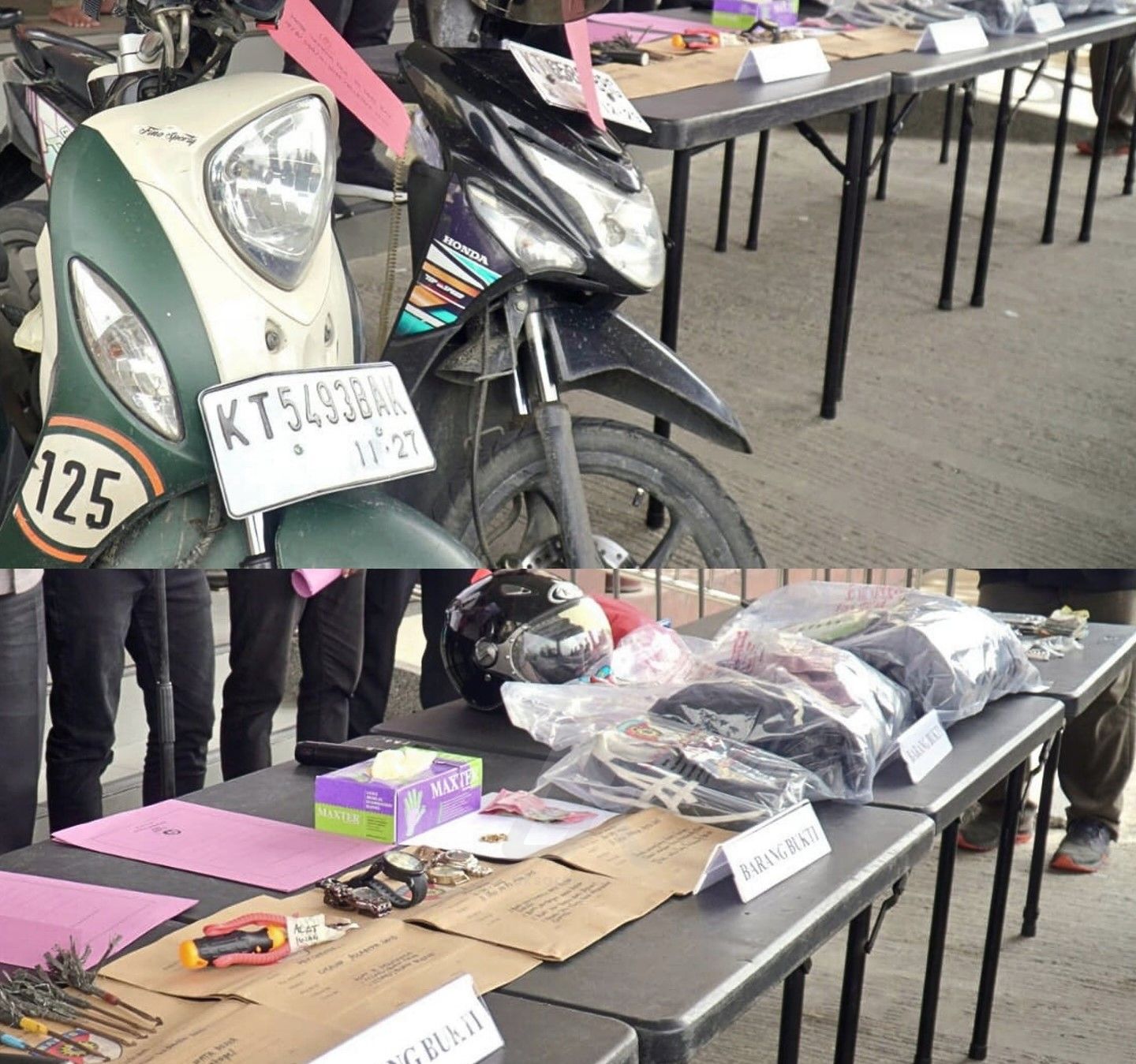 Barang bukti yang berhasil disita polisi. (Polresta Samarinda).