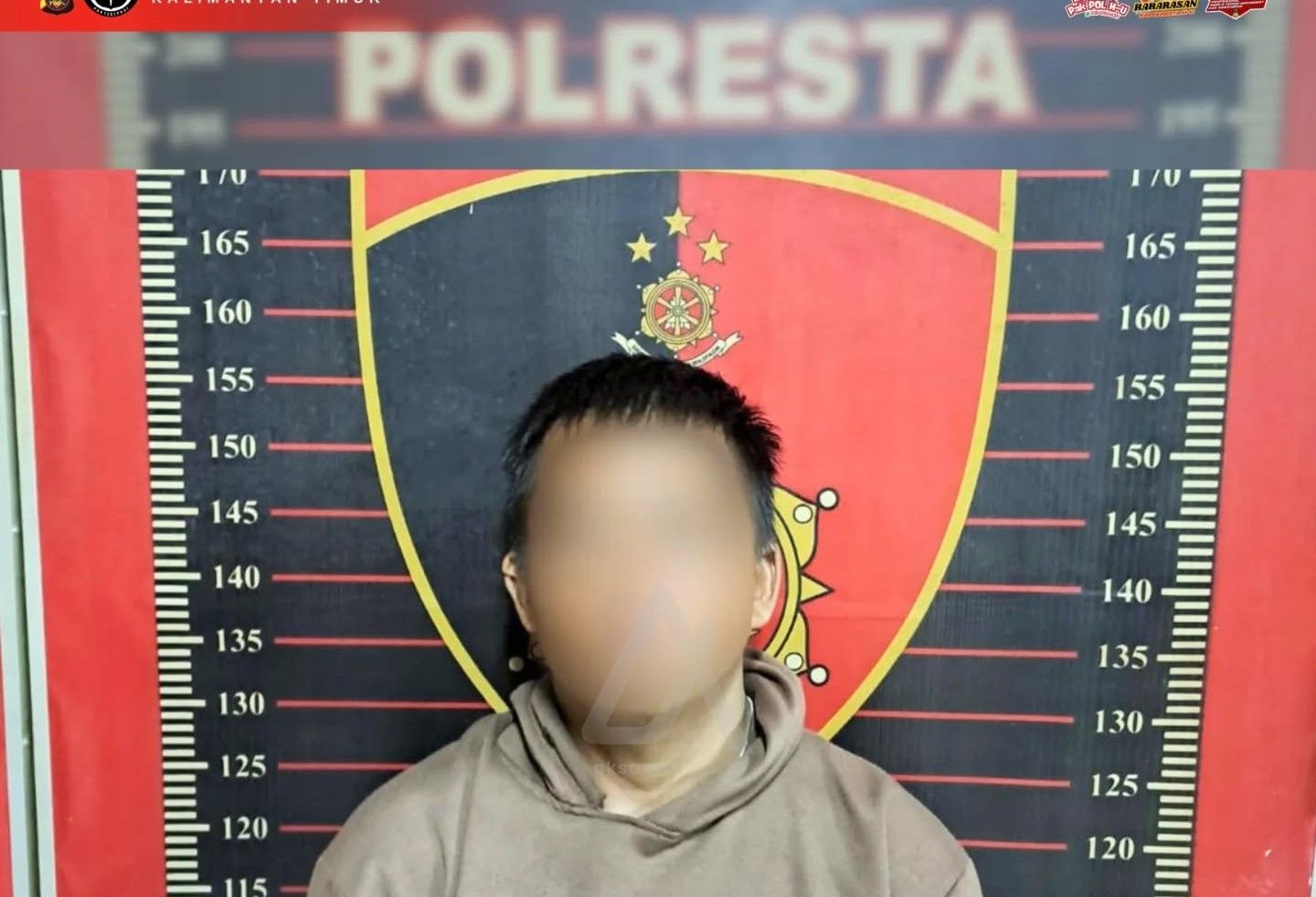 Pelaku yang telah diamankan Polresta Samarinda. (Istimewa).