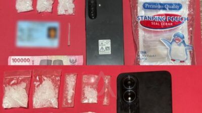 Jaringan Pengedar Sabu di Tanjung Redeb Diringkus, Puluhan Gram Sabu Diamankan