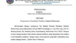 Disnaker Bontang Umumkan 28 Peserta yang Lolos Seleksi Pelatihan Aplikasi Perkantoran